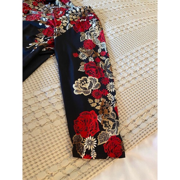 JM Collection Dress Women Plus Size 1X Boat Neck Black Party Dress Formal Fancy - Picture 6 of 9